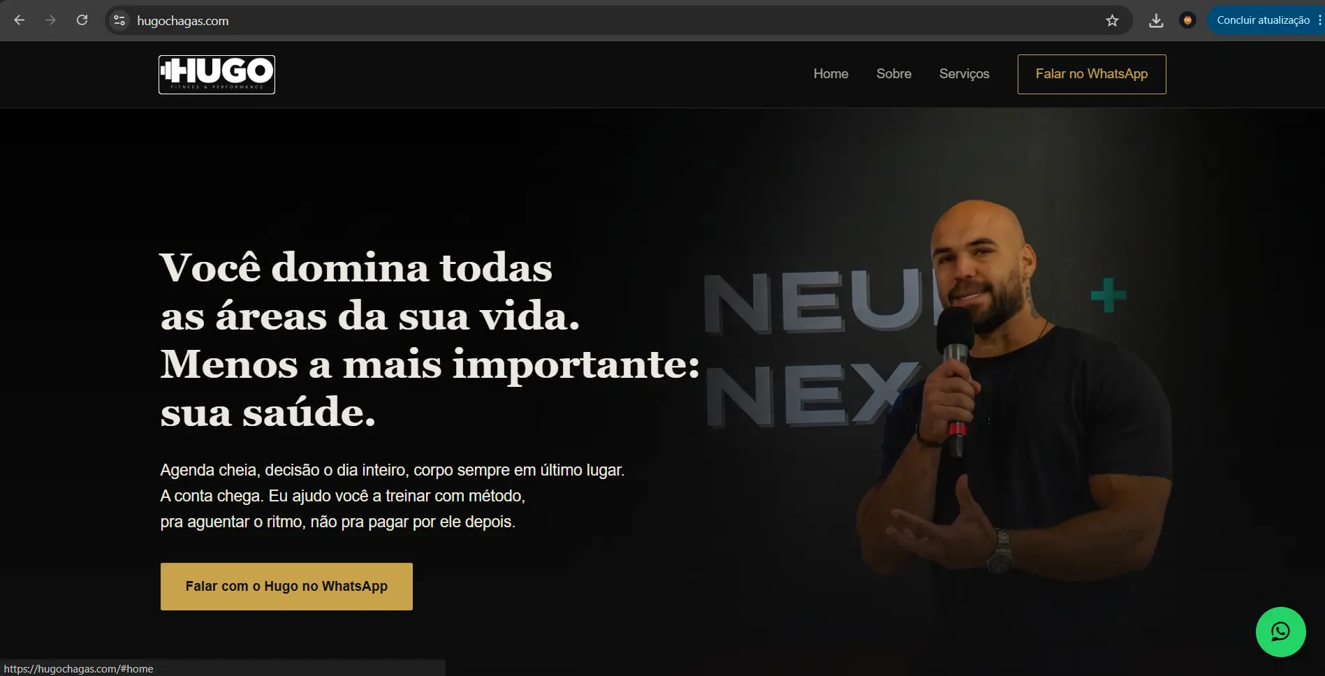 Miniatura do site do Personal Hugo Chagas